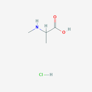 molecular formula C4H10ClNO2 B112882 (S)-2-(Methylamino)propanoic acid hydrochloride CAS No. 65672-32-4
