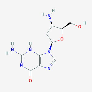 molecular formula C10H14N6O3 B112888 3'-Amino-2',3'-dideoxyguanosine CAS No. 66323-49-7