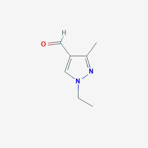molecular formula C7H10N2O B112899 1-Ethyl-3-methyl-1H-pyrazole-4-carbaldehyde CAS No. 676348-38-2