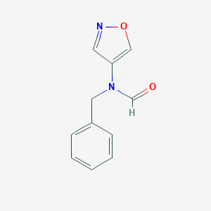 molecular formula C11H10N2O2 B011290 N-Benzyl-N-(4-isoxazolyl)formamide CAS No. 108512-15-8