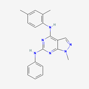 molecular formula C20H20N6 B11290015 N4-(2,4-dimethylphenyl)-1-methyl-N6-phenyl-1H-pyrazolo[3,4-d]pyrimidine-4,6-diamine 