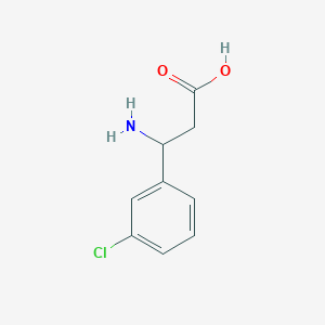 molecular formula C9H10ClNO2 B112902 3-氨基-3-(3-氯苯基)丙酸 CAS No. 68208-21-9