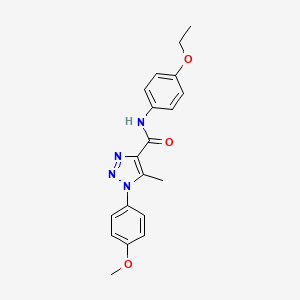 molecular formula C19H20N4O3 B11290506 N-(4-ethoxyphenyl)-1-(4-methoxyphenyl)-5-methyl-1H-1,2,3-triazole-4-carboxamide 