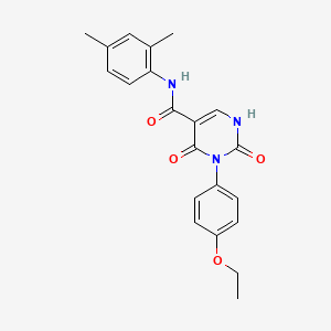 molecular formula C21H21N3O4 B11290832 N-(2,4-dimethylphenyl)-3-(4-ethoxyphenyl)-2,4-dioxo-1,2,3,4-tetrahydropyrimidine-5-carboxamide 