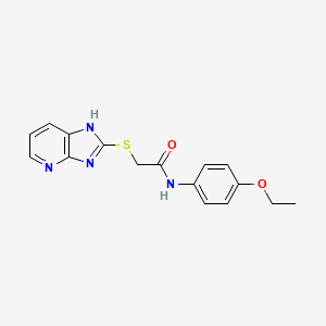 molecular formula C16H16N4O2S B11291035 N-(4-Ethoxyphenyl)-2-{3H-imidazo[4,5-B]pyridin-2-ylsulfanyl}acetamide 