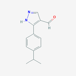 3-(4-isopropylphenyl)-1H-pyrazole-4-carbaldehyde