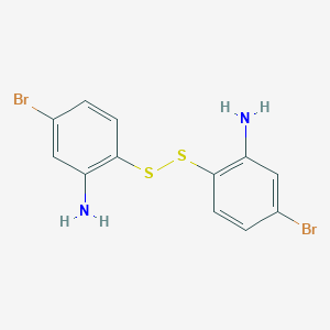 molecular formula C12H10Br2N2S2 B112918 2-[(2-Amino-4-bromophenyl)disulfanyl]-5-bromoaniline CAS No. 7038-31-5