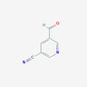 molecular formula C7H4N2O B112920 5-Formylnicotinonitrile CAS No. 70416-53-4