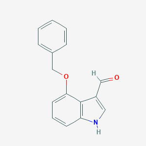 molecular formula C16H13NO2 B112921 4-Benzyloxyindole-3-carboxaldehyde CAS No. 7042-71-9