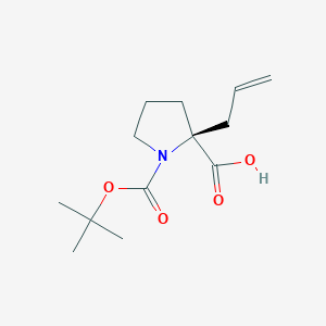 molecular formula C13H21NO4 B112922 Boc-(S)-alpha-allyl-proline CAS No. 706806-59-9
