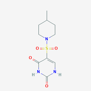 molecular formula C10H15N3O4S B11292420 2-hydroxy-5-[(4-methylpiperidin-1-yl)sulfonyl]pyrimidin-4(3H)-one 
