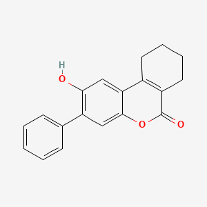 molecular formula C19H16O3 B11292465 2-hydroxy-3-phenyl-7,8,9,10-tetrahydro-6H-benzo[c]chromen-6-one 
