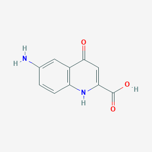 molecular formula C10H8N2O3 B112926 6-Amino-4-hydroxyquinoline-2-carboxylic acid CAS No. 708258-08-6