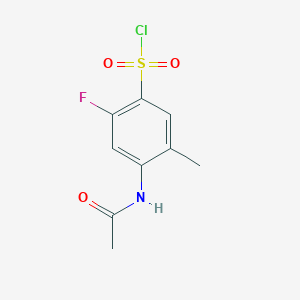 molecular formula C9H9ClFNO3S B112931 4-Acetamido-2-fluoro-5-methylbenzenesulfonyl chloride CAS No. 71245-49-3