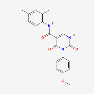 molecular formula C20H19N3O4 B11293285 N-(2,4-dimethylphenyl)-3-(4-methoxyphenyl)-2,4-dioxo-1,2,3,4-tetrahydropyrimidine-5-carboxamide 