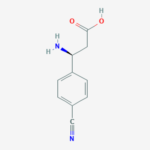 molecular formula C10H10N2O2 B112935 (S)-3-Amino-3-(4-cyanophenyl)propanoic acid CAS No. 718596-77-1