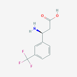 molecular formula C10H10F3NO2 B112938 (S)-3-Amino-3-(3-(trifluoromethyl)phenyl)propanoic acid CAS No. 719995-40-1