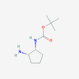 molecular formula C10H20N2O2 B112940 tert-Butyl ((1R,2S)-2-aminocyclopentyl)carbamate CAS No. 721395-15-9