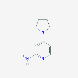 molecular formula C9H13N3 B112945 4-(Pyrrolidin-1-yl)pyridin-2-amine CAS No. 722550-01-8