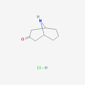 molecular formula C8H14ClNO B112947 9-Azabicyclo[3.3.1]nonan-3-one Hydrochloride CAS No. 72761-60-5