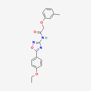 molecular formula C19H19N3O4 B11294906 N-[5-(4-ethoxyphenyl)-1,2,4-oxadiazol-3-yl]-2-(3-methylphenoxy)acetamide 