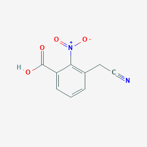 molecular formula C9H6N2O4 B011295 3-(Cyanomethyl)-2-nitrobenzoic acid CAS No. 104825-34-5