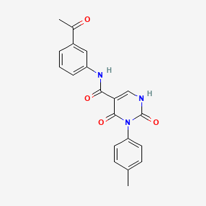 molecular formula C20H17N3O4 B11295071 N-(3-acetylphenyl)-3-(4-methylphenyl)-2,4-dioxo-1,2,3,4-tetrahydropyrimidine-5-carboxamide 