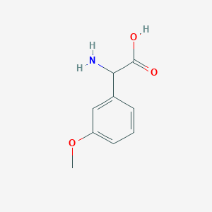 molecular formula C9H11NO3 B112952 2-Amino-2-(3-methoxyphenyl)acetic acid CAS No. 7314-43-4
