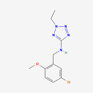 molecular formula C11H14BrN5O B11295384 N-(5-bromo-2-methoxybenzyl)-2-ethyl-2H-tetrazol-5-amine 
