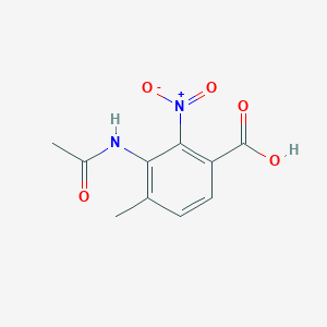 3-Acetamido-4-methyl-2-nitrobenzoic acid