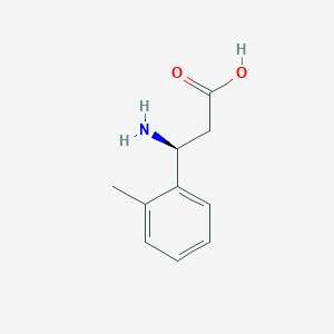 molecular formula C10H13NO2 B112958 (S)-3-Amino-3-(2-methyl-phenyl)-propionic acid CAS No. 736131-48-9