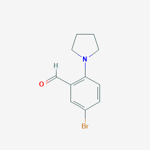 molecular formula C11H12BrNO B112962 5-Bromo-2-(pyrrolidin-1-yl)benzaldehyde CAS No. 742099-40-7