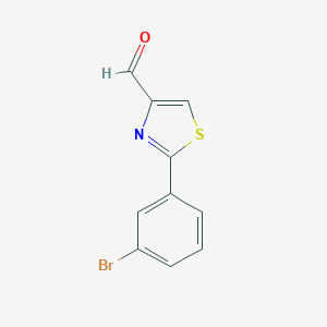 molecular formula C10H6BrNOS B112974 2-(3-Bromo-phenyl)-thiazole-4-carbaldehyde CAS No. 750624-69-2