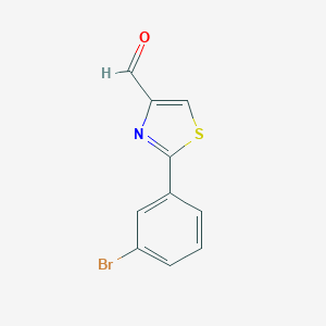 molecular formula C10H6BrNOS B112974 2-(3-Bromophenyl)-1,3-thiazole-4-carbaldehyde CAS No. 750624-69-2