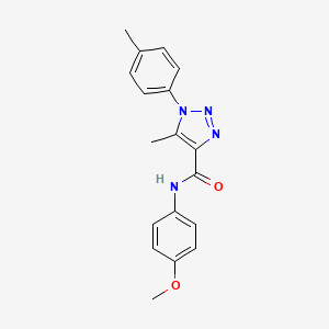 molecular formula C18H18N4O2 B11297483 N-(4-methoxyphenyl)-5-methyl-1-(4-methylphenyl)-1H-1,2,3-triazole-4-carboxamide 