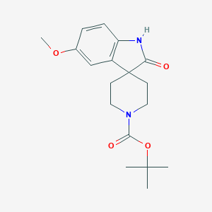 molecular formula C18H24N2O4 B112975 1'-Boc-1,2-dihydro-5-methoxy-2-oxo-spiro[3H-indole-3,4'-piperidine] CAS No. 752234-64-3