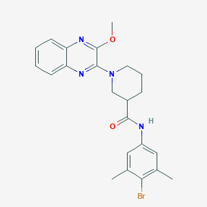 molecular formula C23H25BrN4O2 B11300077 N-(4-bromo-3,5-dimethylphenyl)-1-(3-methoxyquinoxalin-2-yl)piperidine-3-carboxamide 
