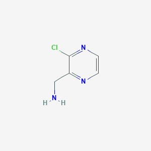 molecular formula C5H6ClN3 B113001 (3-氯吡嗪-2-基)甲胺 CAS No. 771581-15-8
