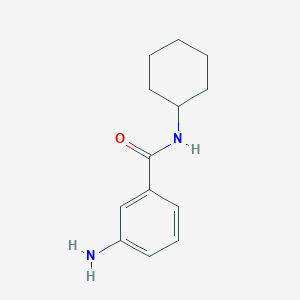 molecular formula C13H18N2O B113002 3-amino-N-cyclohexylbenzamide CAS No. 77201-15-1