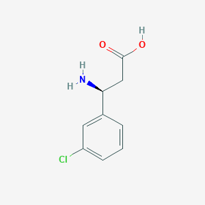 molecular formula C9H10ClNO2 B113006 (S)-3-氨基-3-(3-氯苯基)丙酸 CAS No. 774178-18-6