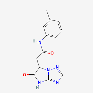 molecular formula C13H13N5O2 B11300918 N-(3-methylphenyl)-2-(5-oxo-5,6-dihydro-4H-imidazo[1,2-b][1,2,4]triazol-6-yl)acetamide 