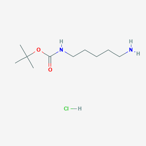 molecular formula C10H23ClN2O2 B113011 叔丁基（5-氨基戊基）氨基甲酸盐酸盐 CAS No. 77835-31-5