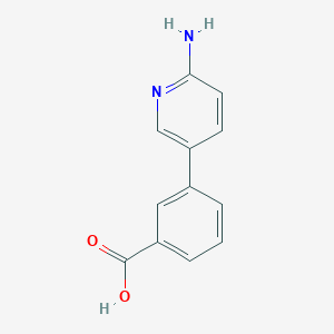molecular formula C12H10N2O2 B113013 3-(6-氨基吡啶-3-基)苯甲酸 CAS No. 779315-67-2