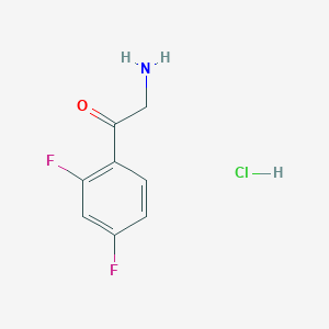 molecular formula C8H8ClF2NO B113019 2-Amino-1-(2,4-difluorophenyl)ethanone hydrochloride CAS No. 786719-60-6