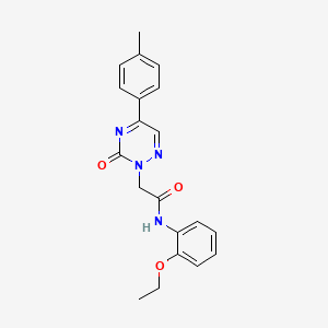 molecular formula C20H20N4O3 B11302184 N-(2-ethoxyphenyl)-2-[5-(4-methylphenyl)-3-oxo-1,2,4-triazin-2(3H)-yl]acetamide 