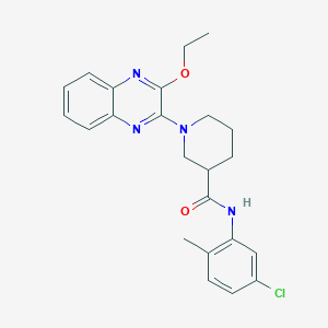 molecular formula C23H25ClN4O2 B11302229 N-(5-chloro-2-methylphenyl)-1-(3-ethoxyquinoxalin-2-yl)piperidine-3-carboxamide 