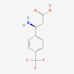 molecular formula C10H10F3NO2 B113026 (s)-3-Amino-3-(4-(trifluoromethyl)phenyl)propanoic acid CAS No. 790203-84-8