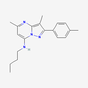 molecular formula C19H24N4 B11302986 N-butyl-3,5-dimethyl-2-(4-methylphenyl)pyrazolo[1,5-a]pyrimidin-7-amine 