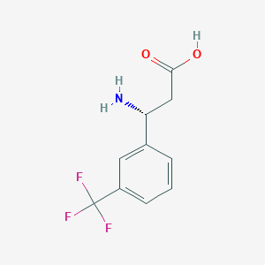 molecular formula C10H10F3NO2 B113031 (R)-3-Amino-3-(3-(trifluoromethyl)phenyl)propanoic acid CAS No. 793663-51-1