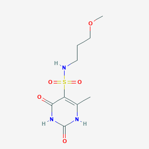 molecular formula C9H15N3O5S B11303543 2-hydroxy-N-(3-methoxypropyl)-4-methyl-6-oxo-1,6-dihydropyrimidine-5-sulfonamide 